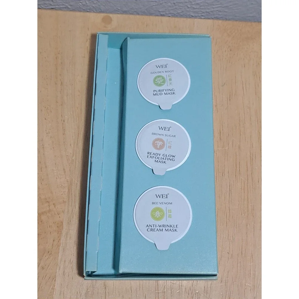 NEW WEI Multitask Multi Mask Collection Set of Three Pods NO BRUSH Trial Size